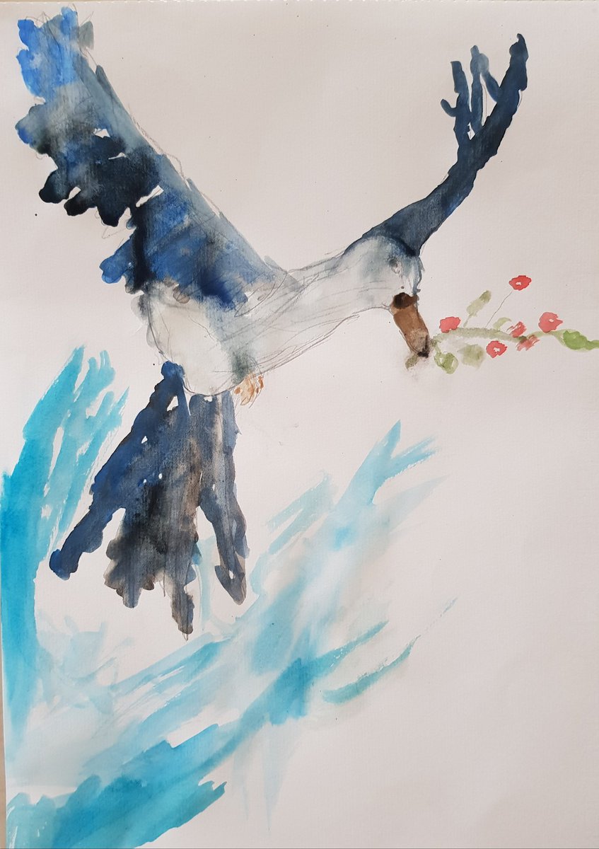 JBojaxhiu's tweet photo. #artistsontwitter #Children #bird #Blue #Peace #7years https://t.co/EI7pXp5Sum