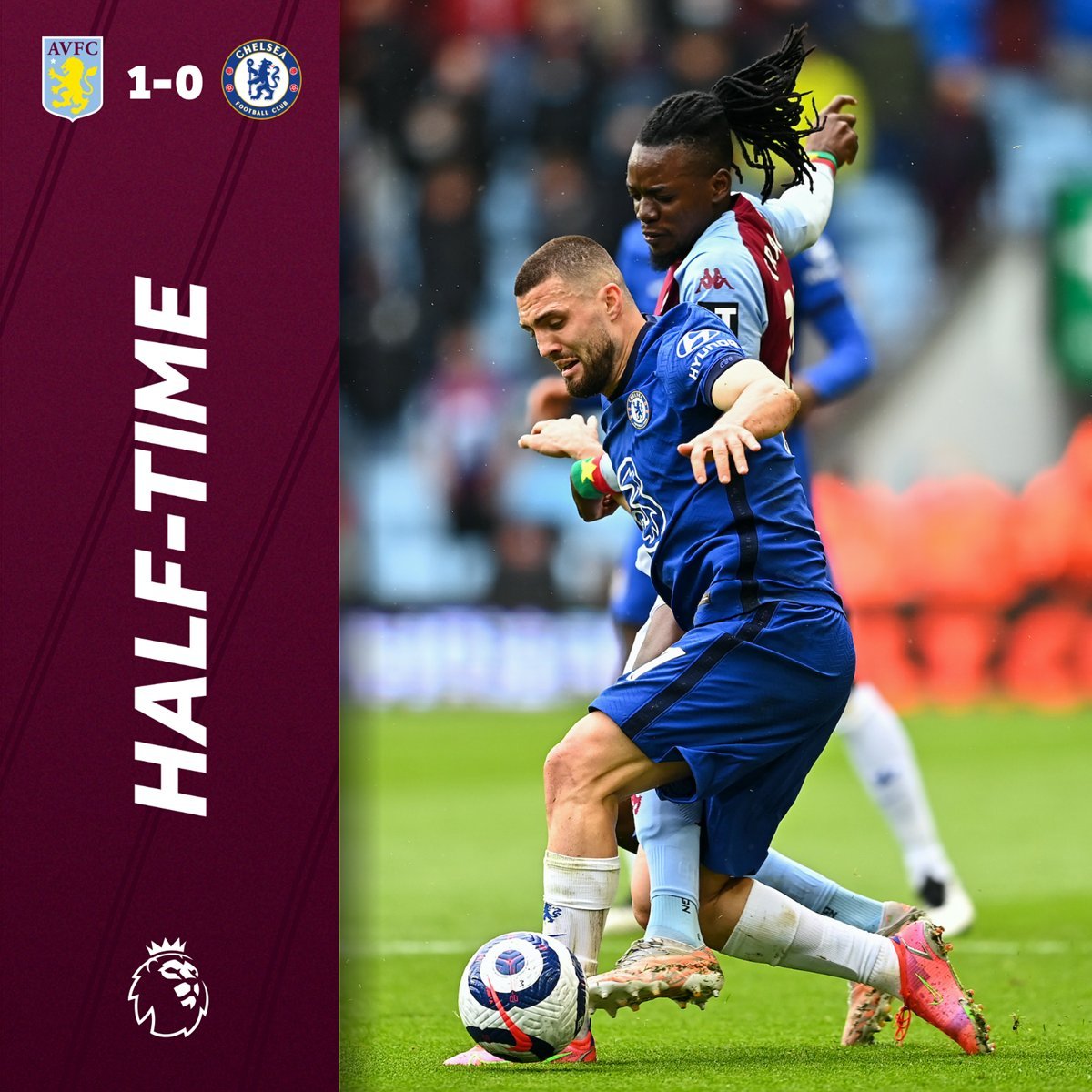 アストン ヴィラ日本公式 前半終了 B トラオレの先制点でアストン ヴィラが1点リード Avlche T Co Wcyoinlp9i Twitter