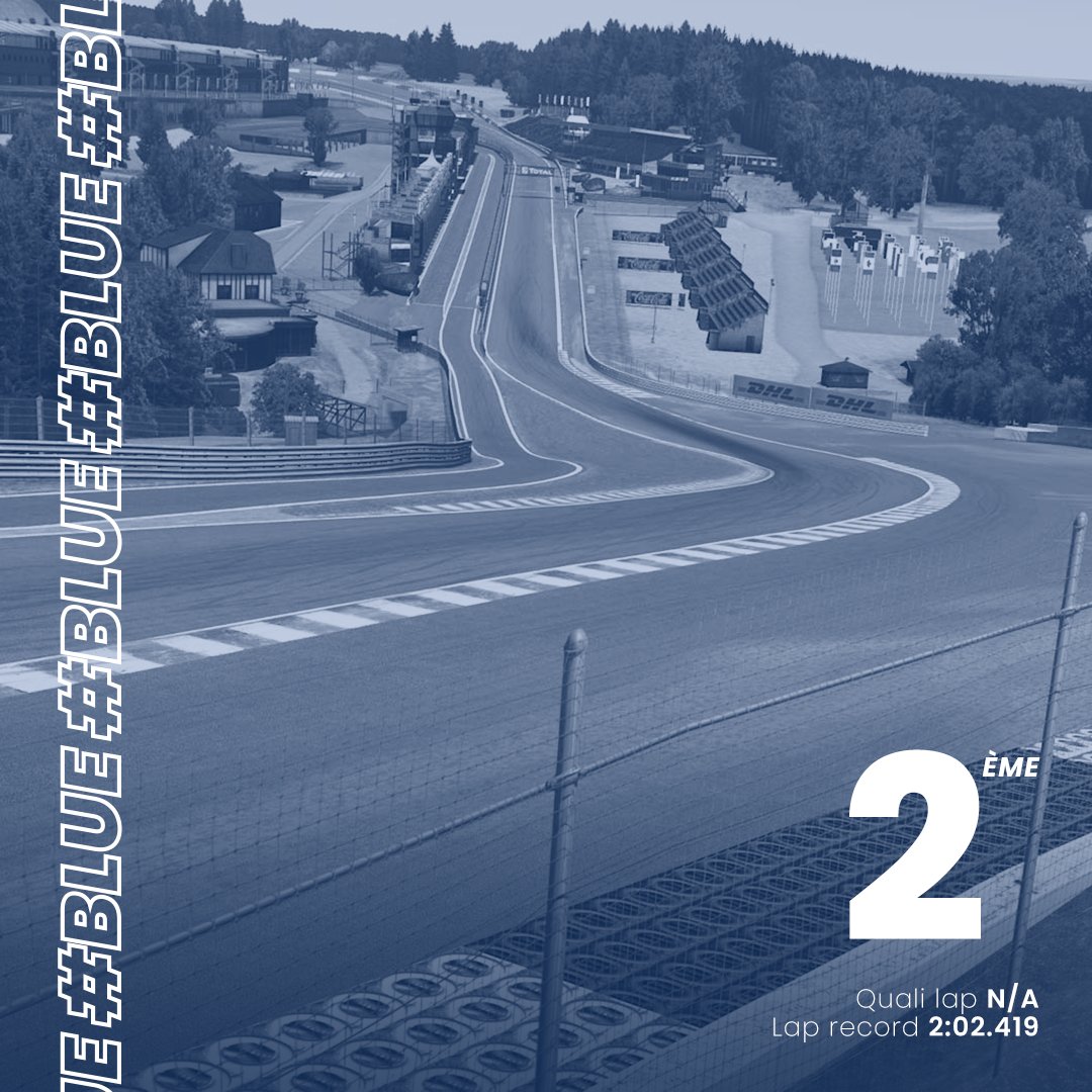 ExanityMS's tweet photo. [6 Heures de Spa-Francorchamps]

Le beau résultat du week-end revient à l'équipage LMP2 #BLUE composé de :

- Théo F.
- Vince A.
- Yannis D.

Après un départ en 21ème position, la Dallara P217 remontera en 2ème position à l'issue de la course ! https://t.co/qO1H9s3gzI