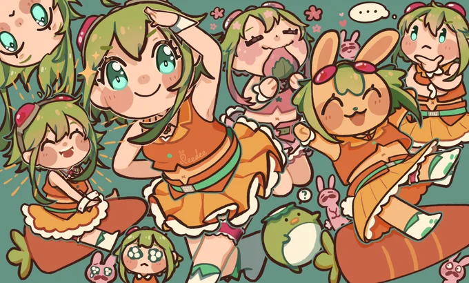 I started doodling and just didn't stop 🥺 #GUMI 