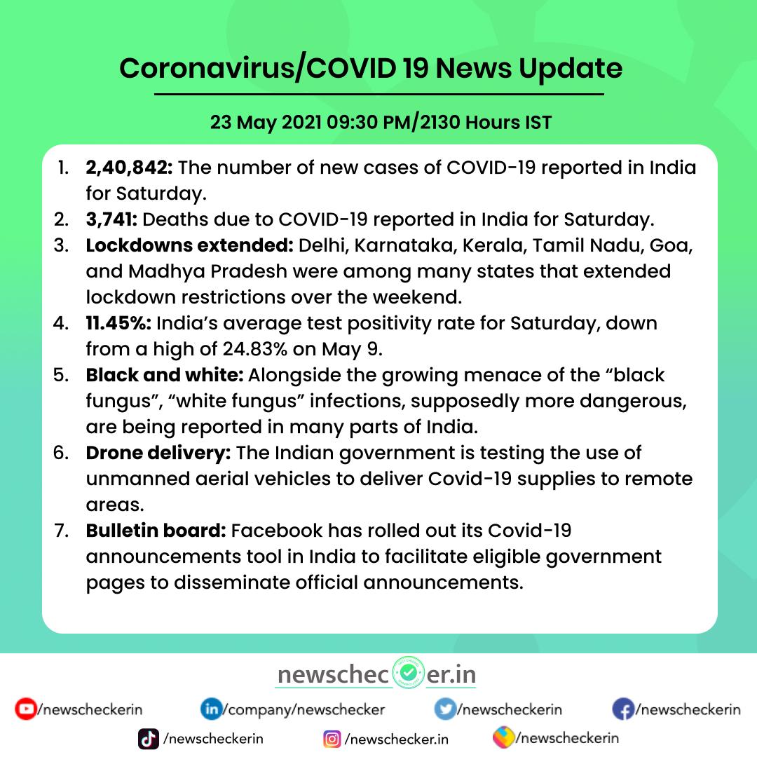 NewscheckerIn's tweet image. India’s IT ministry has asked social media companies to take down content that refers to the B.1.617 variant of the Covid-19 virus as the “Indian variant”.
#COVID19India #CoronaSecondWave #VerifiedUpdates