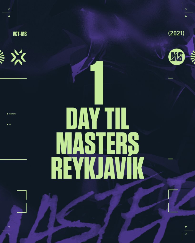 ValorantEsports's tweet photo. One. More. Day. We're counting down the hours.

The stage is set. ✔️
The teams are ready. ✔️
Are you? https://t.co/a59WUDjLqK
