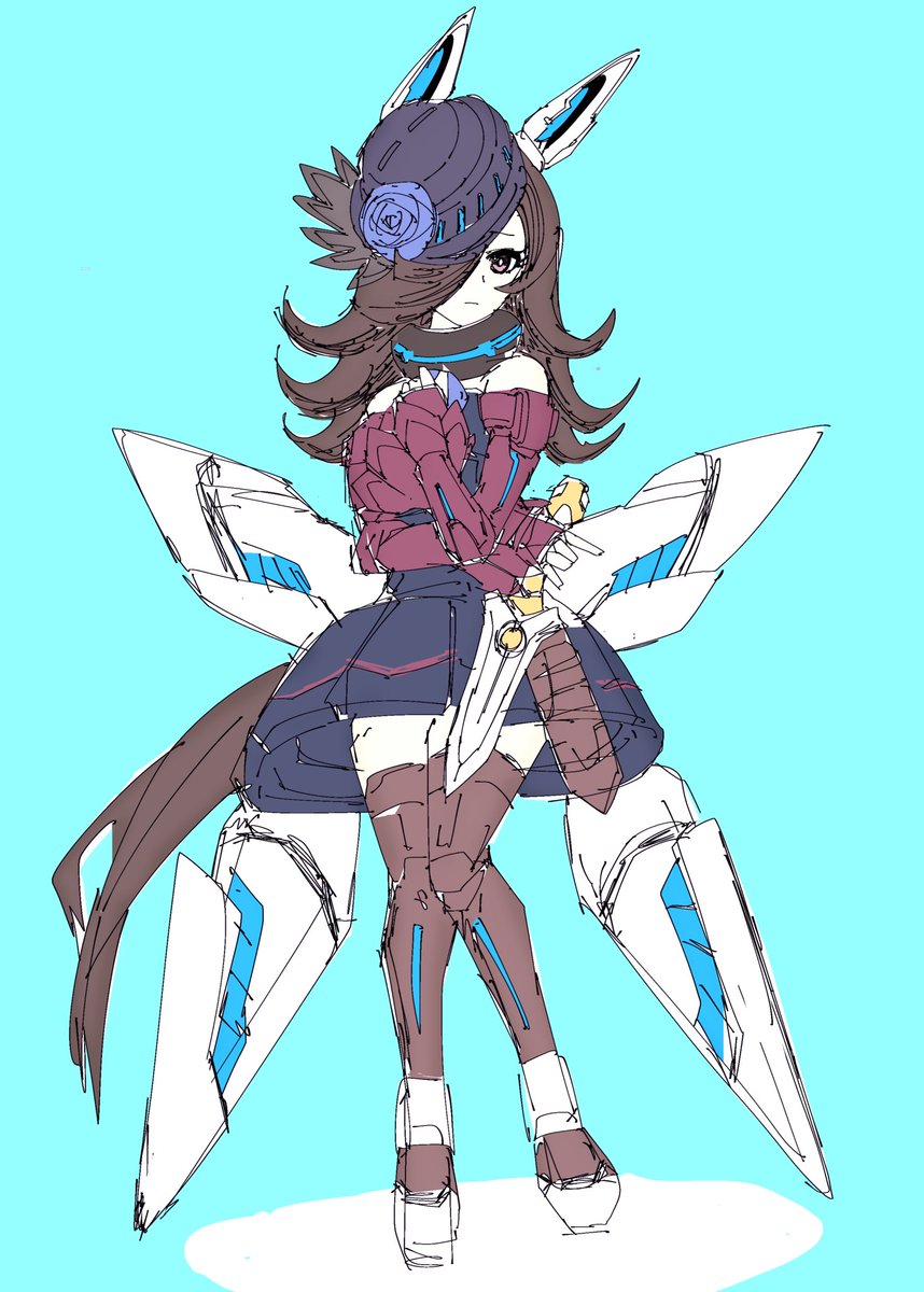 ライスシャワーとメジロマックイーンを並べてみた 黒岩cookie のイラスト