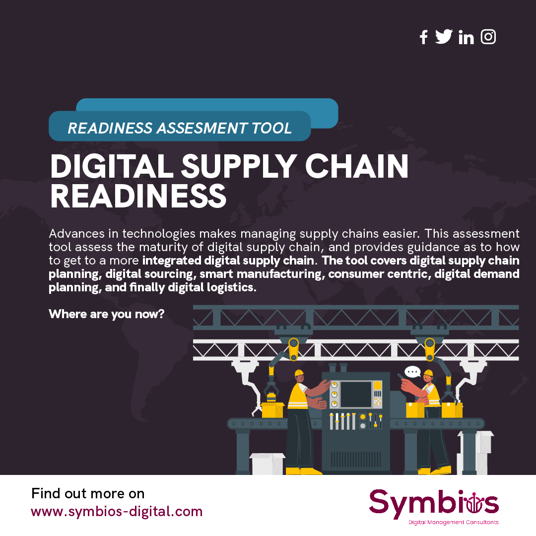 SymbiosDigital's tweet photo. Free assessment tool that assess the maturity of your digital supply chain, and provides guidance as to how to get to a more integrated digital supply chain

Assessment at:
https://t.co/aoobQxrqbZ

Inquiry at: info@symbios-digital.com

#Digital_Supply_Chain_Readiness
#SupplyChain https://t.co/KaEyXrj0fM