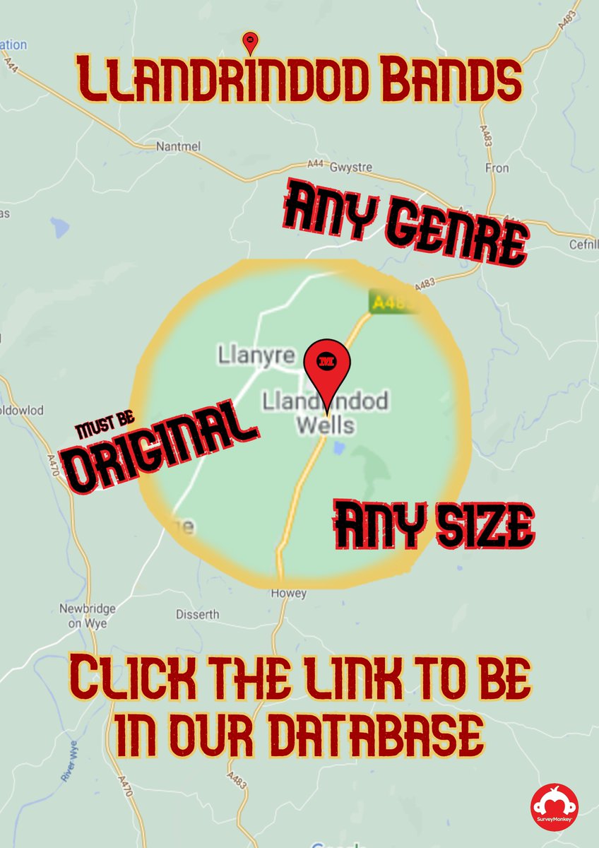 MergantPromoter's tweet photo. https://t.co/OjkQi4RIVf
Still searching for more bands to book, we are now targeting Llandrindod Wells.
If you are part of a band from this area, feel free to copy and paste the link into google and enter our database.
It will only take 5 mins!
#music #bands #LlandrindodWells https://t.co/7za3o95kI5