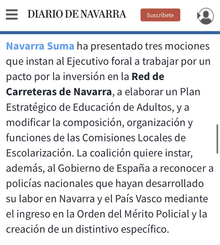 SUPnavarra's tweet photo. 📆27/05/21 @parlamentoNA 

🗳Moción para el reconocimiento de los #PoliciasNacionales que hayan desarrollado su labor en #Navarra y #PaisVasco mediante el ingreso en la Orden del Mérito Policial y la creación de un distintivo específico

#MedallayDistintivoNorte #SUP 

✔️GRACIAS https://t.co/xH5Sjwz3d8