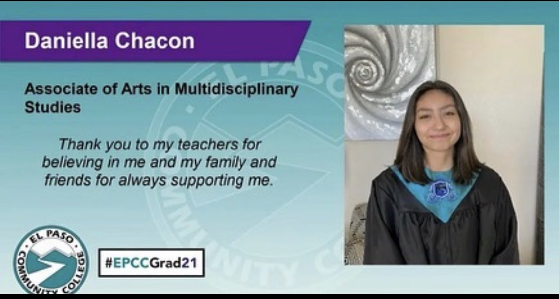 missionechs's tweet photo. Another group of #EPCC #PhoenixFamily crossed the virtual stage earning their Associate’s Degree well before their high school diploma. Congratulations all! #TeamSISD #hardworkpaysoff #FirstandBest https://t.co/dvzb3MATIw
