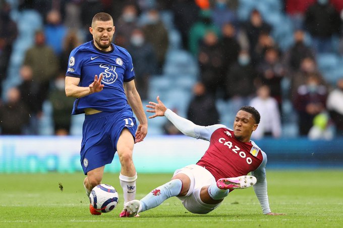 Aston Villa beat Chelsea 2-1 on the day.