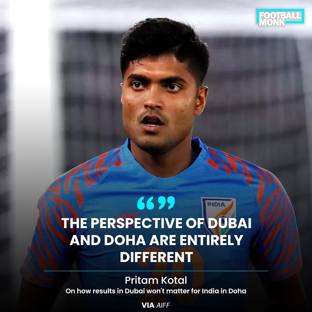 The experienced right-back believes the national team's performances will not be affected by the recent results🙌

#FootballMonk #pritamkotal #Indianfootball #backtheblue