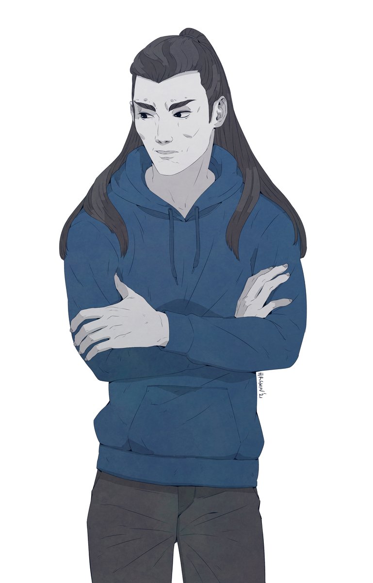 A grumpy Jiang Cheng in modern wear for @/Rachel :D

#JiangCheng #TheUntamed #commissions