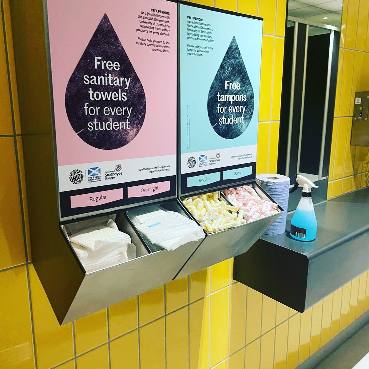 LNBDublin's tweet image. How beautifully simple is that? Universal access to period products doesn't have to be complicated. Just put the products in the bathroom. Period. ❤