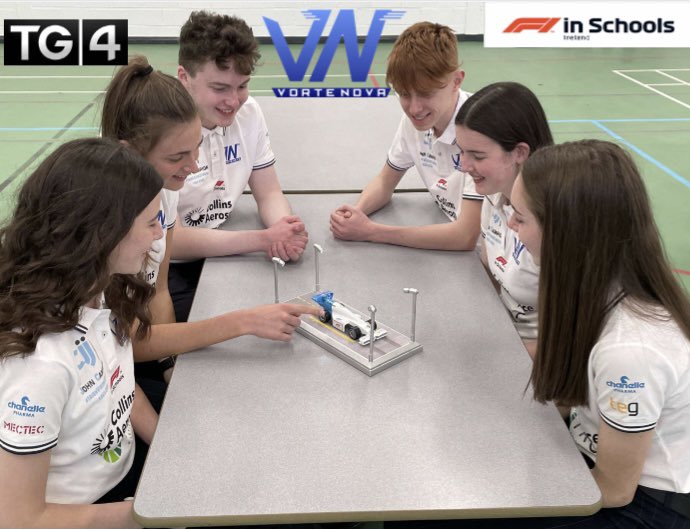 vortenova's tweet photo. NATIONAL FINAL!! ☘️

Be sure to tune into the first ever televised @F1inSchoolsIRL National Final on @TG4 at 8.30pm tonight! #F1inSchools #Fastestcar #STEM #WomenInSTEM https://t.co/BOSyOBqhrN