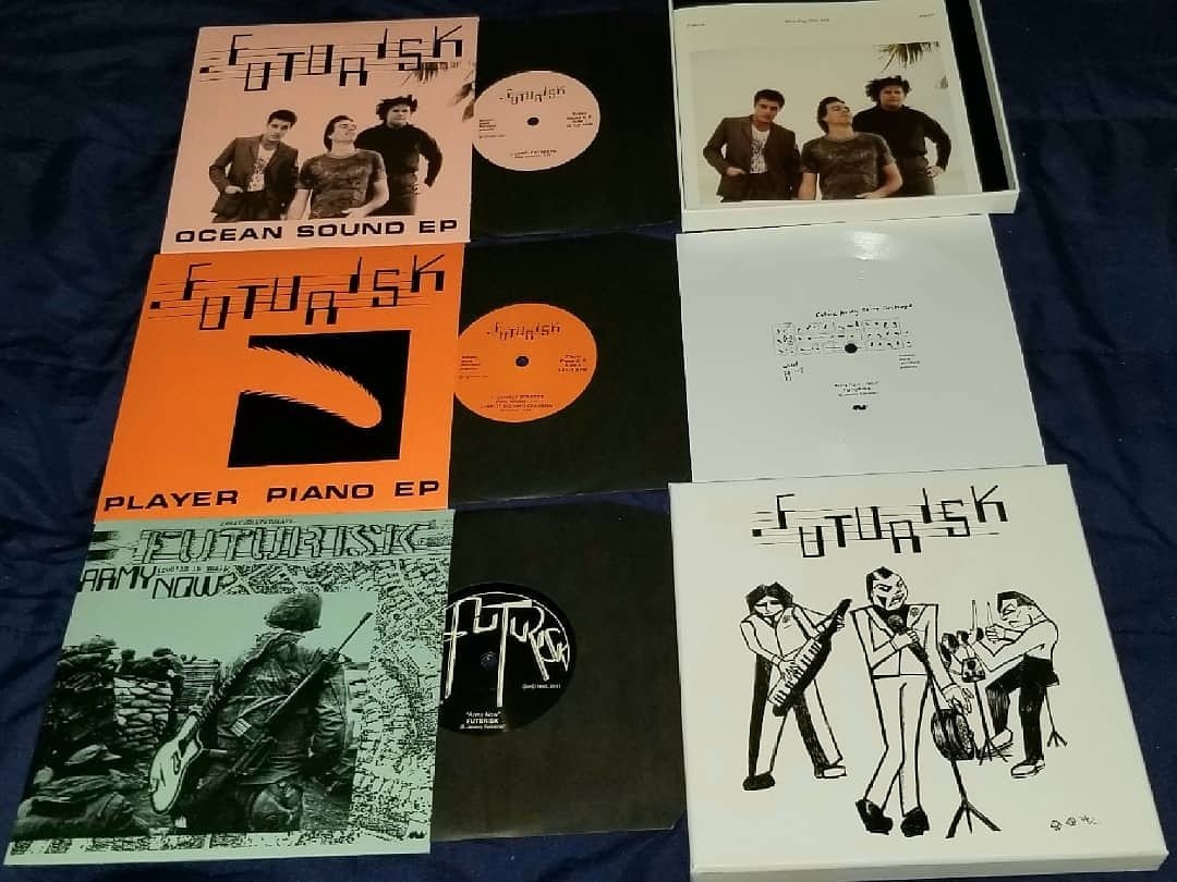 RECORDINGS 1980-1982 Box-set! Limited to 600 copies. triple 7"s, a Flexidisc &amp; 16-page  booklet futurisk.net #futurisk #minimalwave #vinyl #7inch #boxset #rarevinylreissue #synthpunk #1980s  #newwave  #punk #diy #synthwave #analog #synths <a href="/minimal_wave/">Minimal Wave</a> <a href="/FUTURISK_1981/">FUTURISK</a>