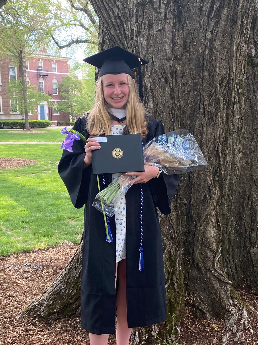 WheatonWBB's tweet photo. CONGRATS to our amazing seniors! Officially Wheaton College c/o 2021 graduates! We are so proud of you all &amp; can’t wait to watch you take on the world🦁💙 
•
Check out our IG to see how we celebrated Mikayla, Carli &amp; Karli all week! https://t.co/wTrXnSTy2v