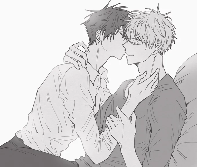 +오늘 그린 낙서인데 마침 키스데이라길래,,,볼키스도 키스지 