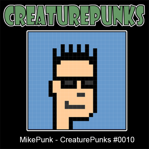 xCreature13x's tweet photo. CreaturePunks Collection 1 Series 1 | Special Edition PreDrop - MikePunk - CreaturePunks #0010. MikePunk #0010 is the 2 of 2 Special Edition Bonus #NFT celebrating the sale of the 8 Origin Pieces of the #CreaturePunks Series. Stay Tuned for Project Series 2 coming soon! https://t.co/ZlXAd9LUdn