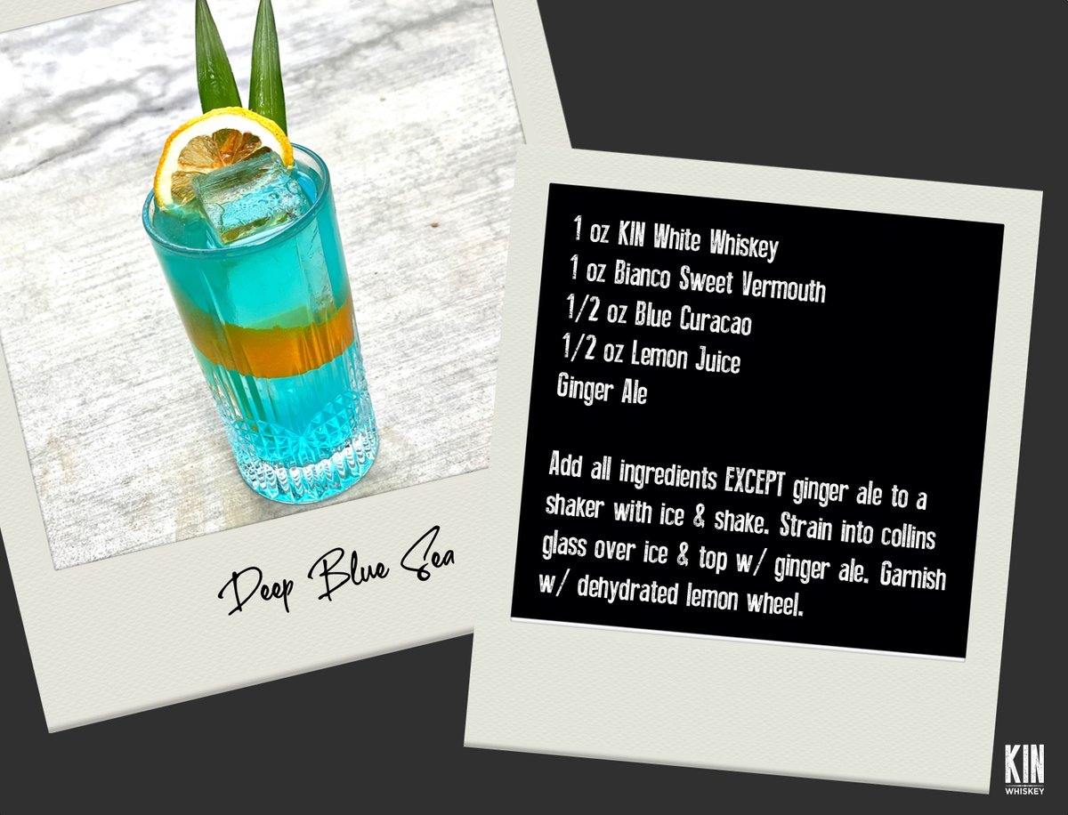 Sometimes, you just need a blue cocktail in your life. #KINWhiskey