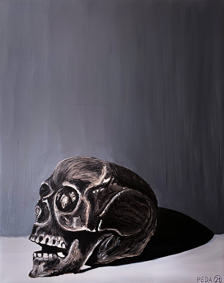 ArtPeda's tweet photo. Totenkopf
50x40 cm
Öl auf Leinwand 
2021
#artpeda #painting #oilpainting #skull #skullart #skullartwork #blackandwhite #malerei #austrianartist #instaart #instaartist #canvas #canvaspainting #brush https://t.co/5OqRwUBY66