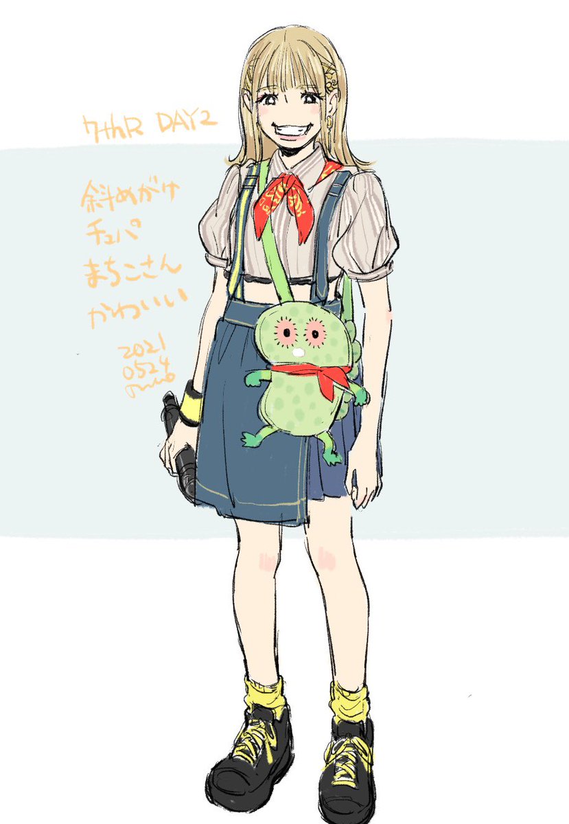 「斜めがけチュパまちこさんかわいすぎた 」|いものイラスト