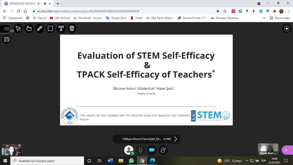 BAUSTEM's tweet photo. .@BAUSTEM Genç STEM araştırmacılarımız @defneyabas Hoca rehberliğinde tamamladıkları araştırmalarını, bugün @mefeducon 2021 Konferansında sundular. Genç araştırmacılarımızı tebrik ederiz! #mefeducon2021 #misces2021 #STEMgelecektir https://t.co/xZtyd48x2x