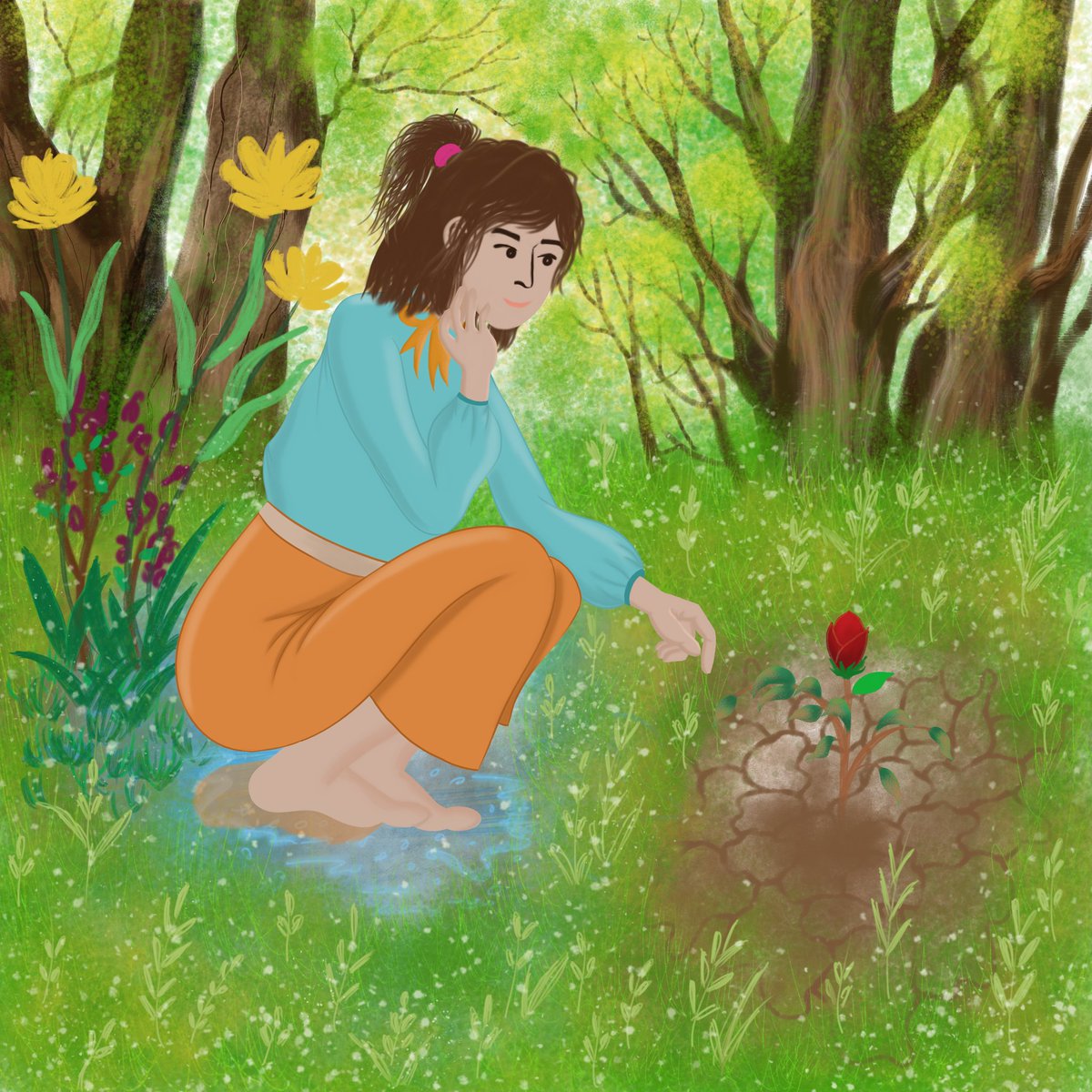 HayotoLia's tweet photo. Finding hope!
#bookcoverillustration 
#Illustrations https://t.co/3BiqTE4PTO