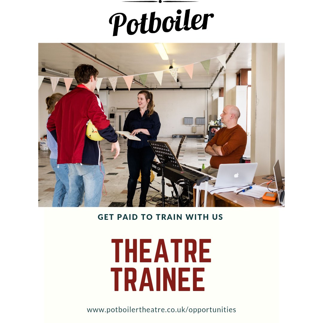 A few more days to apply for our Theatre Trainee role! 5 days of paid mentoring &amp; shadowing with industry professionals.

Any age! We want to you apply if you have struggled to get a foot in the door for any reason and might consider a career in the arts.

DM for more info