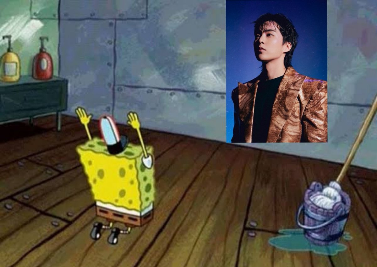 fairyxiusoo's tweet photo. Everyone please bow down to our new mullet king, Xiumin. 

#DONT_FIGHT_THE_FEELING https://t.co/vsbgcHmWgp