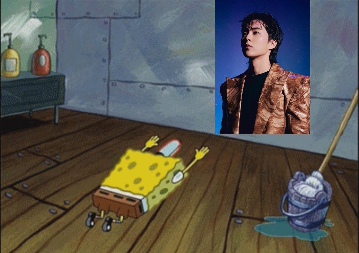 fairyxiusoo's tweet photo. Everyone please bow down to our new mullet king, Xiumin. 

#DONT_FIGHT_THE_FEELING https://t.co/vsbgcHmWgp