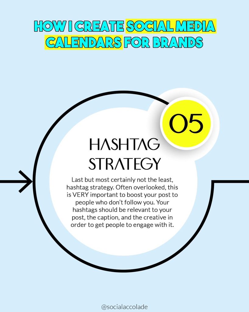 SocialAccolade's tweet photo. The most important! A well researched hashtag strategy! https://t.co/wqtJs7v6yw