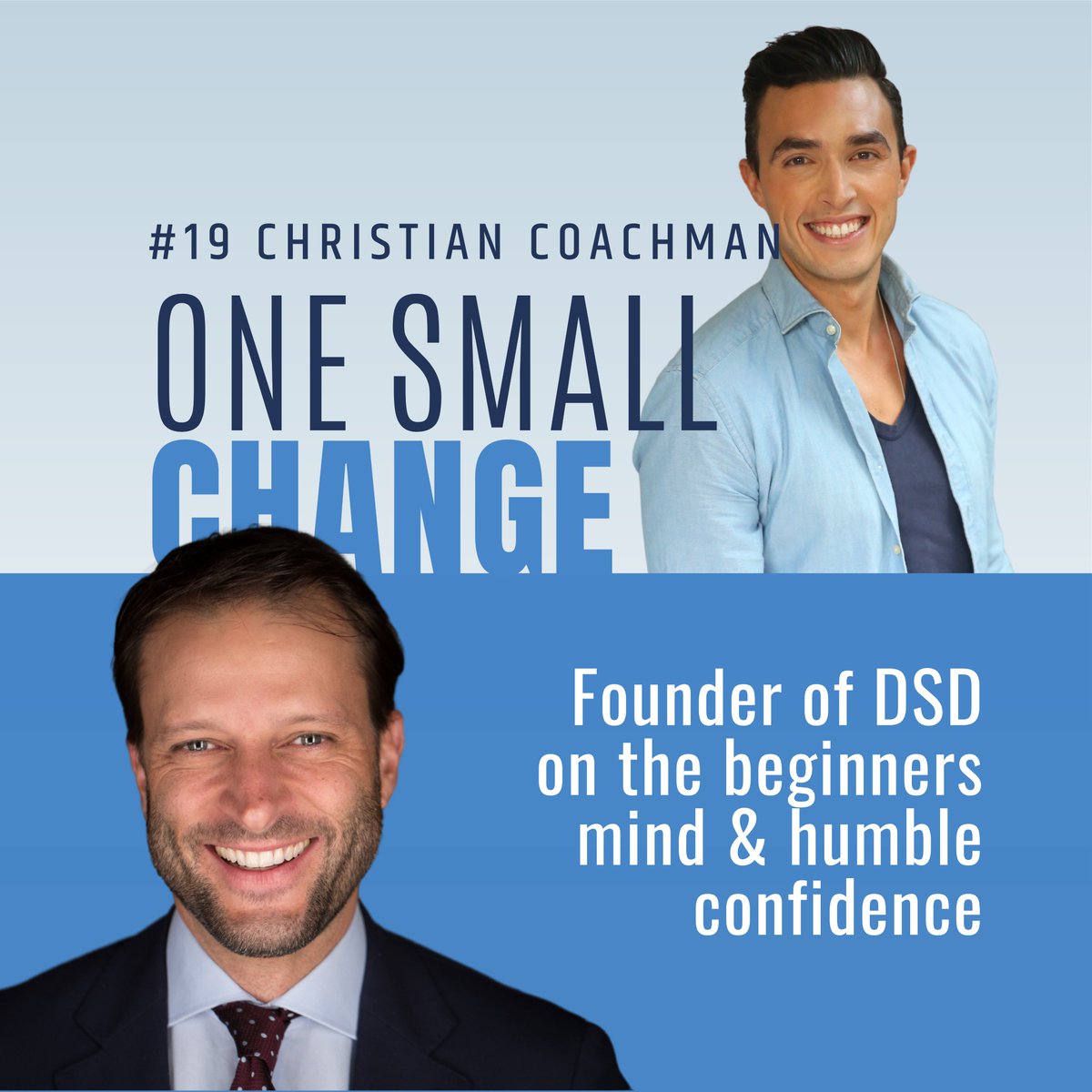 SJSChard's tweet image. The new One Small Change podcast episode is live with @c_coachman. Listen on Spotify, Apple Podcast, Google, and Youtube. #onesmallchangepodcast
