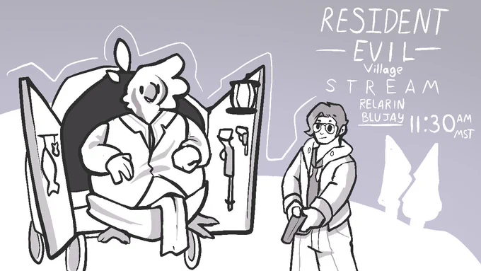 Gonna be watching my friend @Relarin1 play Resident Evil 8 in 15 minutes!! Be there or be a square!
https://t.co/3u5N0dLXvj 