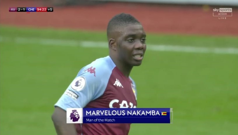 Our Very Own @Nakamba_11 The Man of The Match as Aston Villa Beat Chelsea...Lets abuse the like and retweet buttons for our very own 🇿🇼