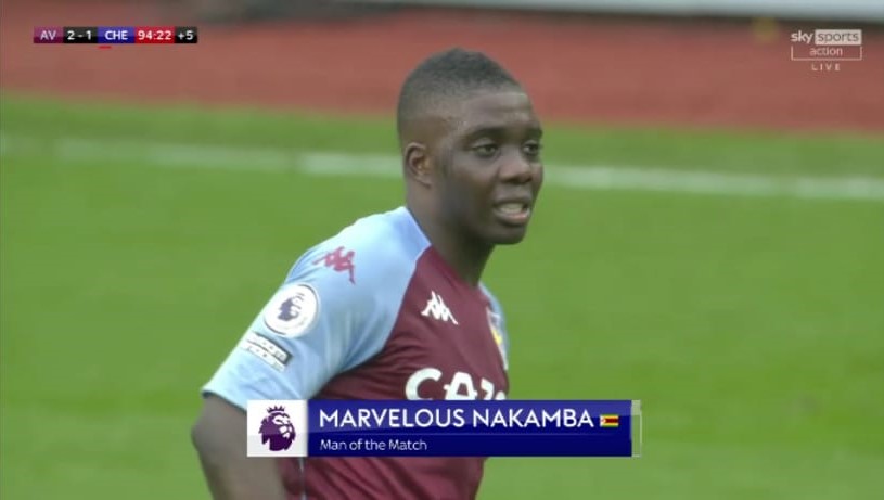 ZimViral's tweet image. Our Very Own @Nakamba_11 The Man of The Match as Aston Villa Beat Chelsea...Lets abuse the like and retweet buttons for our very own 🇿🇼