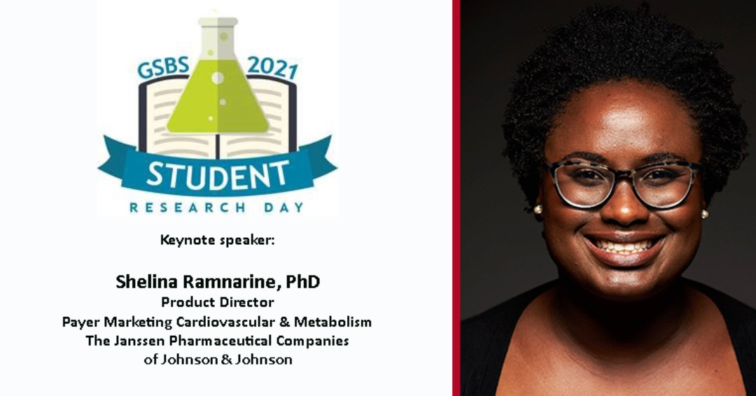 MDA_UTHGrad's tweet photo. The 2021 Virtual GSRD is just a month away and we hope to have an amazing turnout! Learn more about this year's keynote speaker Shelina Ramnarine, PhD, at https://t.co/V70krPoszq. #WeAreGSBS And be sure to register for the event at https://t.co/Zj5PEyki2L https://t.co/9rkJVikoV2