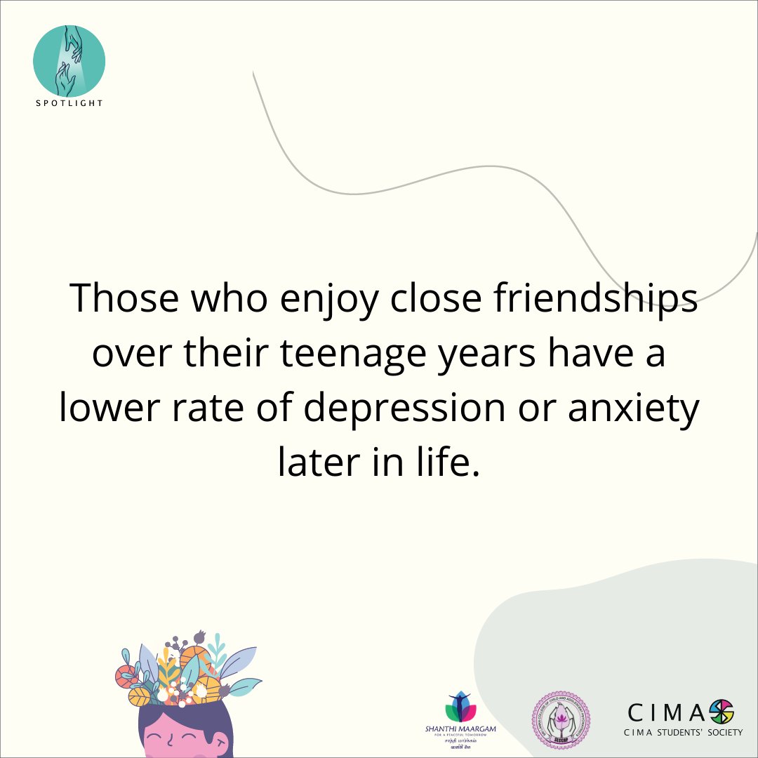 CIMASS_SL's tweet photo. Children with supportive friends &amp; family have better mental &amp; physical health than those who lack these https://t.co/SRUqBkbOsJ's important to have healthy friendships to turn to in times of need.Friends can be that shoulder to lean on &amp; nonjudgmental perspective that we need. https://t.co/5YEhQM4FZ6