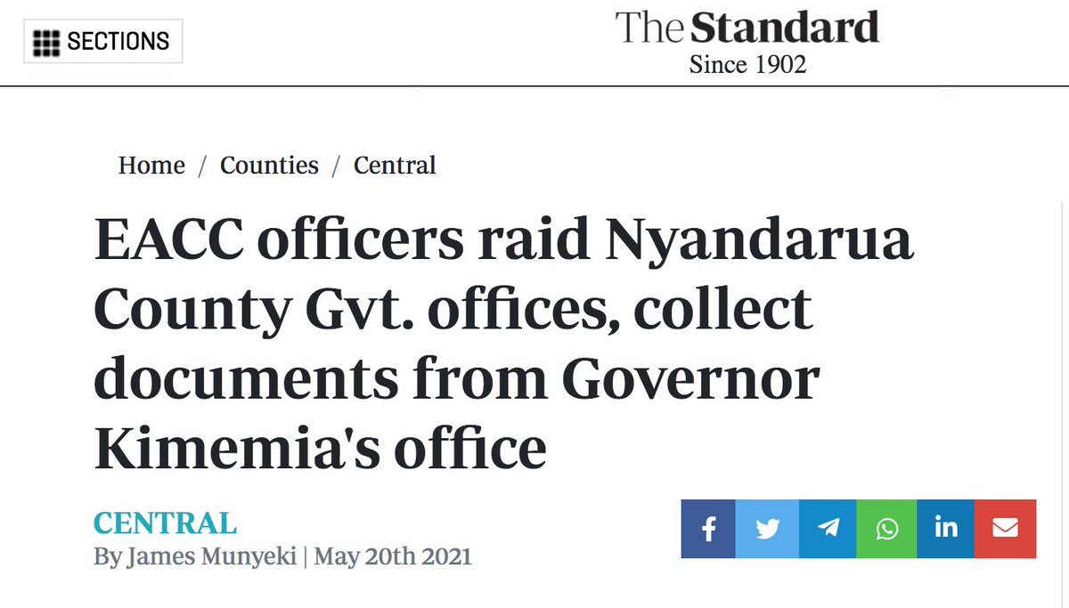 DavidNdii's tweet photo. Jubilee loses, EACC visits Kimemia. This is the anti-corruption weaponisation  #LetsTalkAboutAmnesty is about. But some of us seem unable of seeing beyond Ruto whose chances of facing prosecution are next to nil, rather than asking what President Ruto could do with same weapon. https://t.co/mx5ZUaH6IF