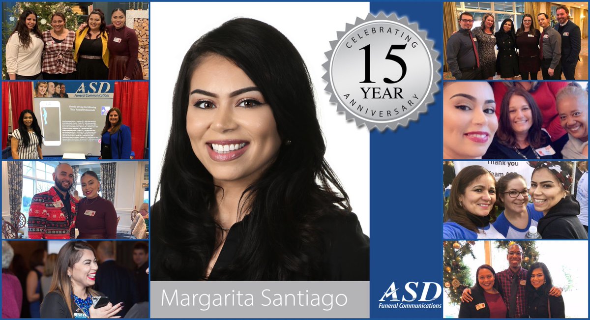 myASDcalls's tweet photo. Today we are celebrating the 15th Anniversary of ASD Operations Supervisor, Margarita Santiago. Margarita first joined our company in 2006 and has been an absolutely incredible asset to our team ever since. #TeamASD #LifeAtASD #WorkAnniversary https://t.co/IKP0gknonW