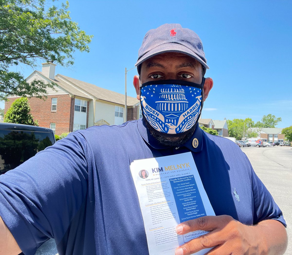 HawkDiesel1906's tweet photo. Knocking doors once again for my good friend @kimmelnyk!!! I’ve voted for Kim already however if you live in #HD84 you VOTE early for her as well or on the June 8th Primary day!!! #VoteForKim #TeamKimMelnyk #AllInForKim https://t.co/E70ULdTd9x