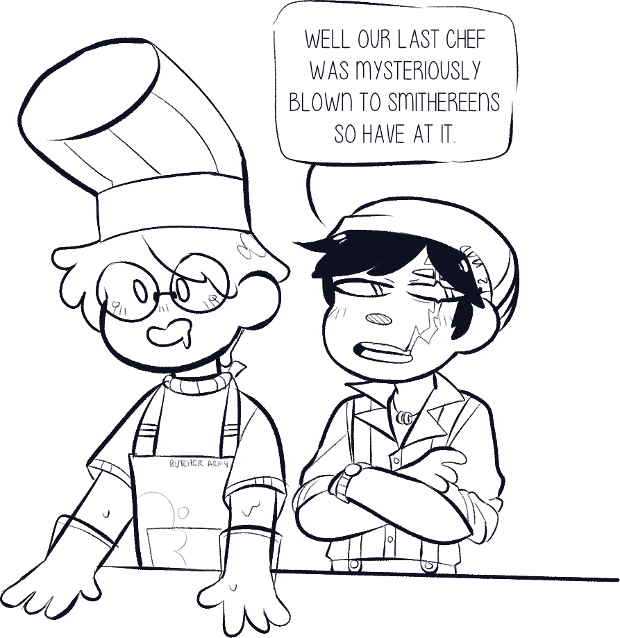 Chef Slimecicle, enjoy. (PLEASE look at the third image if any)  #slimeciclefanart #quackityfanart #dsmpfanart 