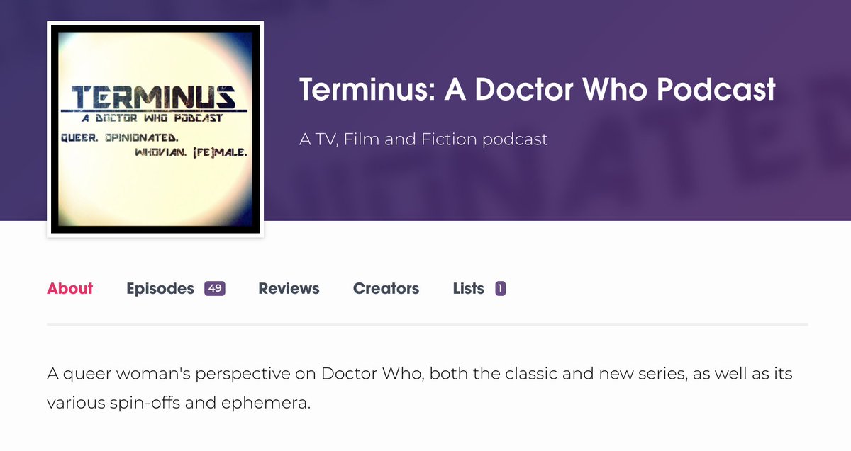 DiscussingNet's tweet photo. Check out @TerminusCast on @Podchaser at https://t.co/yZTDSp1IqG #TerminusDoctorWho #DoctorWho #DiscussingNetwork #podchaser https://t.co/ivPbfc5rZ9
