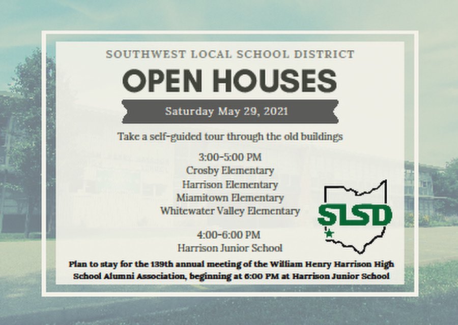 Don’t forget, this Saturday is your chance to say “farewell” to the old buildings at our Open Houses. Everyone is invited to walk the halls one last time at the elementaries from 3-5 PM, and the junior school from 4-6 PM. Stay for the Alumni Meeting at 6 at the junior school!