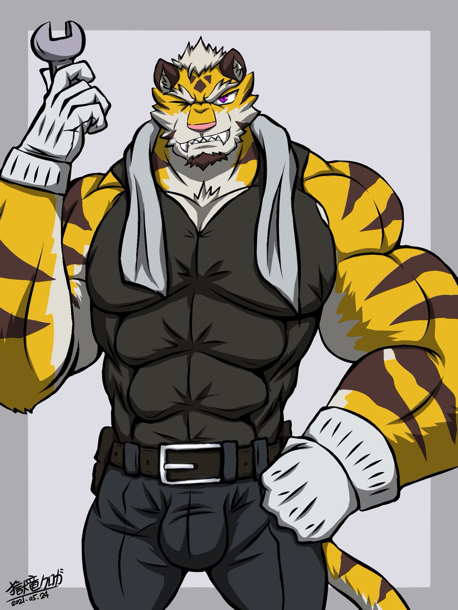 獄竜クロガ Kuroga イラスト ハンディマン 最近 彼のフェイスブックに見えた発言を通して 僕はそれを描きましたカッコいい壊虎さんですｗ 水電工壞虎 我把最近壞虎的fb動態 盡我所能地畫成最帥的樣子w For Badtiger Frank イラスト