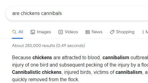 because chickens are attracted to what,