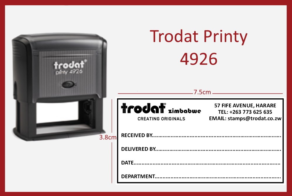 Trodat Rubber Stamps in Zimbabwe +263773625635 (trodatzim) Twitter