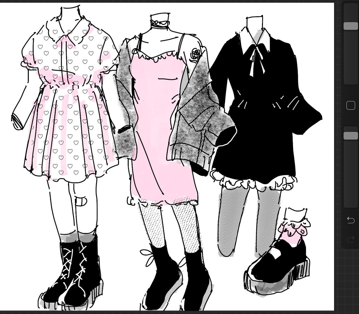 doodled some clothes that were suggested by my followers on insta👔🩳👕👞🧥💕 