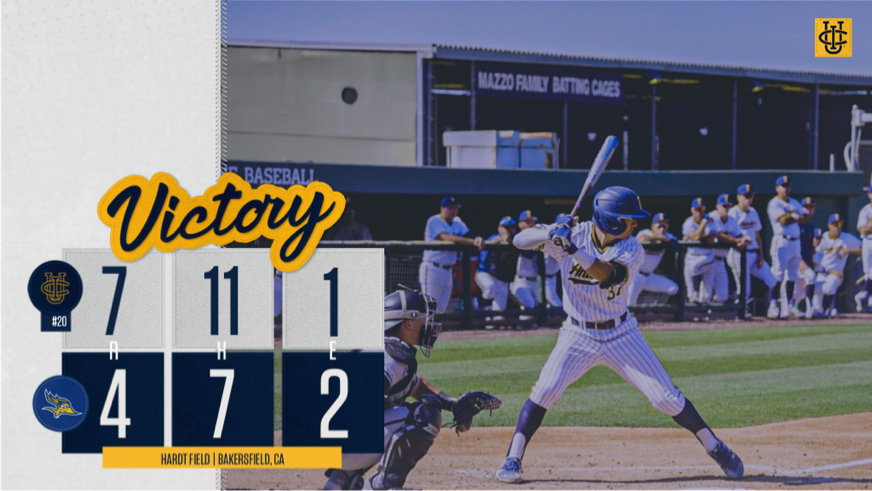 UCIbsb's tweet photo. Another comeback win to take the series at Bakersfield! #RipEm #TogetherWeZot #EatersGottaEat https://t.co/IaKSIuYEQJ
