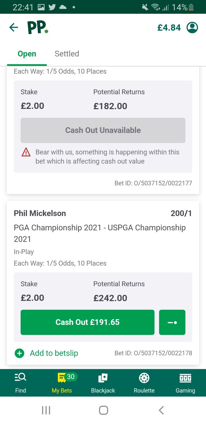 Rob on Twitter "Cashout