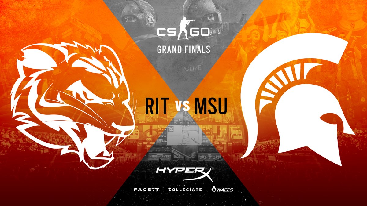 🔴LIVE NOW: Watch the <a href="/FACEIT/">FACEIT</a> Collegiate #CSGO GRAND FINALS!

Will @RITesports or <a href="/MichiganStateCS/">MSU Counter-Strike Club</a> be crowned #1 in North America? 🏆

📺 twitch.tv/faceitedu
🎙️ <a href="/EthanSpedelman/">Edelman</a> <a href="/netrjm/">net</a> 
 🎛️ <a href="/gabrieltm9_/">gabrieltm9</a>
👀 <a href="/BattleforBama/">BattleforBama</a>