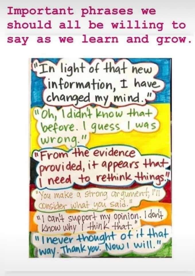 Phrases we all need to learn and grow
#letsbebetterhumans