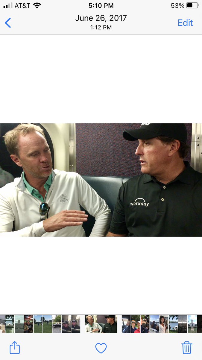 Just hanging out....on a train....with the 2021 PGA Champion....<a href="/PhilMickelson/">Phil Mickelson</a> !  (He has no idea who I am 😊) #PGAChampionship #philmickelson #kiawahisland #pga #golf #niceguy